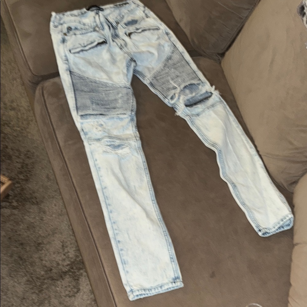 Pacsun Light Blue Distressed denim Jeans